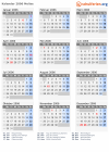 Kalender 2006 mit Ferien und Feiertagen Molise
