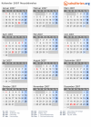 Kalender 2007 mit Ferien und Feiertagen Neusüdwales