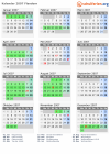 Kalender 2007 mit Ferien und Feiertagen Flandern