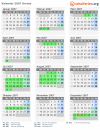 Kalender 2007 mit Ferien und Feiertagen Drente