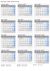 Kalender 2007 mit Ferien und Feiertagen Niederlande
