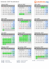 Kalender 2007 mit Ferien und Feiertagen Nordholland