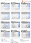 Kalender 2007 mit Ferien und Feiertagen Tschad