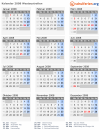 Kalender 2008 mit Ferien und Feiertagen Westaustralien