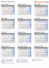 Kalender 2008 mit Ferien und Feiertagen Sudan