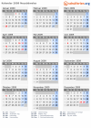Kalender 2009 mit Ferien und Feiertagen Neusüdwales