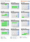 Kalender 2009 mit Ferien und Feiertagen Sachsen