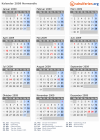 Kalender 2009 mit Ferien und Feiertagen Normandie