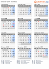 Kalender 2009 mit Ferien und Feiertagen Basilikata