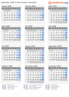 Kalender 2009 mit Ferien und Feiertagen Friaul-Julisch Venetien