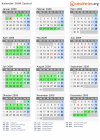 Kalender 2009 mit Ferien und Feiertagen Zentral