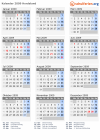 Kalender 2009 mit Ferien und Feiertagen Hordaland