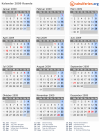 Kalender 2009 mit Ferien und Feiertagen Ruanda