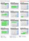 Kalender 2009 mit Ferien und Feiertagen Sachsen