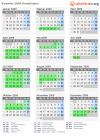 Kalender 2009 mit Ferien und Feiertagen Graubünden