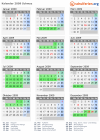 Kalender 2009 mit Ferien und Feiertagen Schwyz