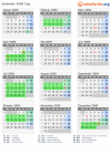 Kalender 2009 mit Ferien und Feiertagen Zug
