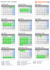 Kalender 2010 mit Ferien und Feiertagen Limoges
