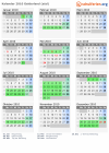 Kalender 2010 mit Ferien und Feiertagen Gelderland (süd)