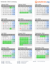 Kalender 2010 mit Ferien und Feiertagen Limburg