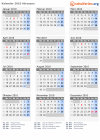 Kalender 2010 mit Ferien und Feiertagen Abruzzen