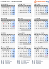 Kalender 2010 mit Ferien und Feiertagen Emilia-Romagna