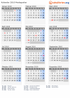 Kalender 2010 mit Ferien und Feiertagen Madagaskar