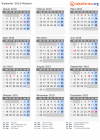 Kalender 2010 mit Ferien und Feiertagen Malawi