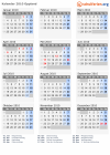 Kalender 2010 mit Ferien und Feiertagen Oppland