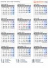 Kalender 2010 mit Ferien und Feiertagen Süd-Tröndelag
