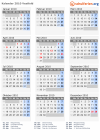 Kalender 2010 mit Ferien und Feiertagen Vestfold