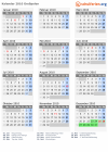 Kalender 2010 mit Ferien und Feiertagen Großpolen