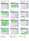 Kalender 2010 mit Ferien und Feiertagen Sachsen