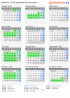 Kalender 2010 mit Ferien und Feiertagen Appenzell Innerrhoden