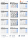 Kalender 2010 mit Ferien und Feiertagen Uganda
