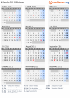 Kalender 2011 mit Ferien und Feiertagen Äthiopien