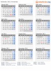 Kalender 2011 mit Ferien und Feiertagen Armenien