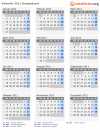 Kalender 2011 mit Ferien und Feiertagen Bangladesch