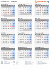 Kalender 2011 mit Ferien und Feiertagen Brasilien