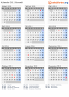 Kalender 2011 mit Ferien und Feiertagen Burundi