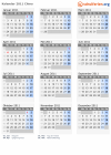 Kalender 2011 mit Ferien und Feiertagen China