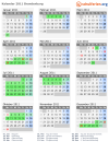 Kalender 2011 mit Ferien und Feiertagen Brandenburg