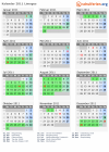 Kalender 2011 mit Ferien und Feiertagen Limoges