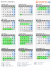 Kalender 2011 mit Ferien und Feiertagen Lyon