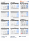 Kalender 2011 mit Ferien und Feiertagen Grönland