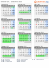 Kalender 2011 mit Ferien und Feiertagen Gelderland (süd)