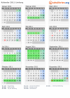 Kalender 2011 mit Ferien und Feiertagen Limburg