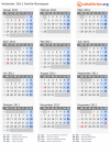 Kalender 2011 mit Ferien und Feiertagen Emilia-Romagna