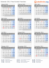 Kalender 2011 mit Ferien und Feiertagen Friaul-Julisch Venetien
