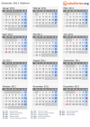 Kalender 2011 mit Ferien und Feiertagen Südtirol